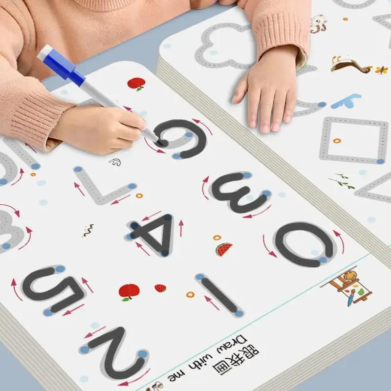Kids Educational Workbooks - Рабочая тетрадь с волшебной трассировкой, обучающие