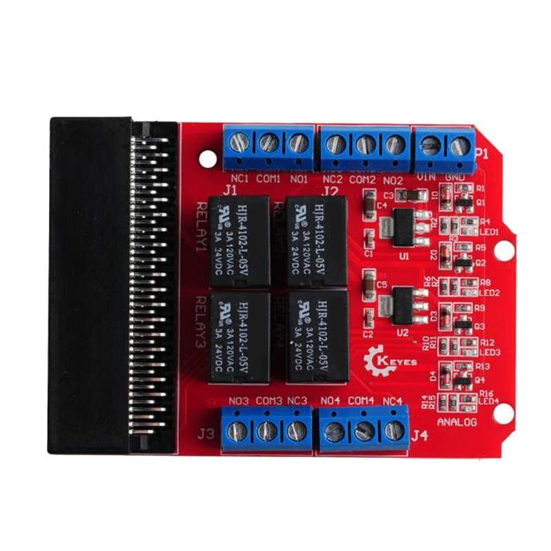 Kids Education Channel - Модуль реле TCE Microbit на 4