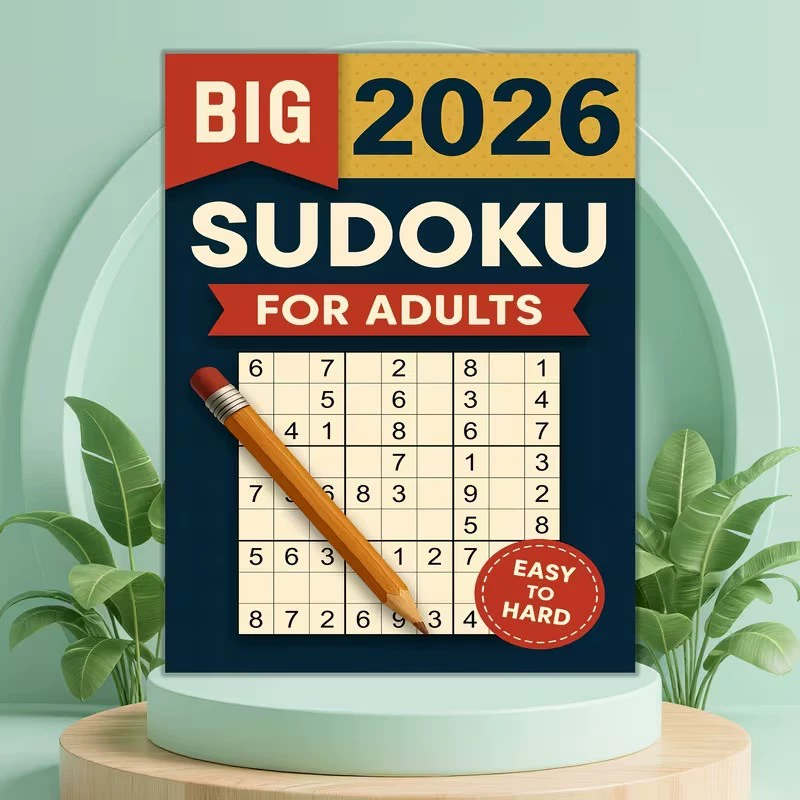 English Kids Education - Книга-игра «Английское судоку 2026», развивающая интеллект