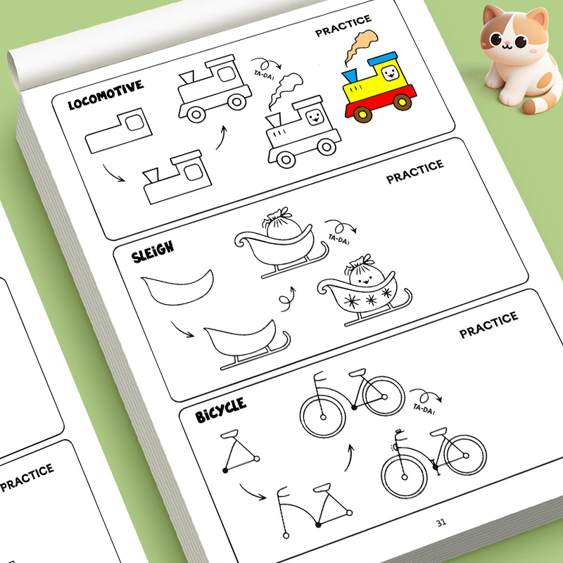 Kids Educational Workbooks - Книга-практикум «Как нарисовать всё» для детей,