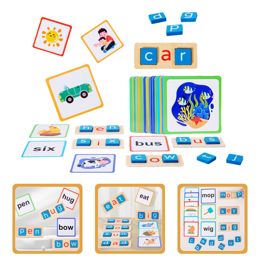 Kids Education Words - Набор для изучения алфавита: деревянные буквы,