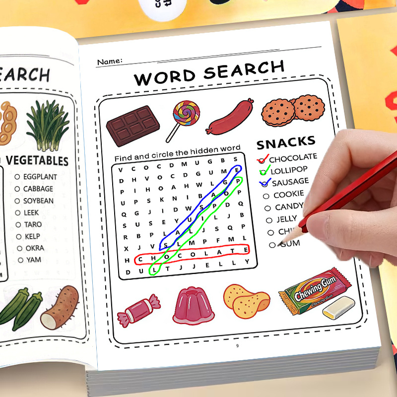 Kids Education Related - Книга с заданиями на поиск слов: