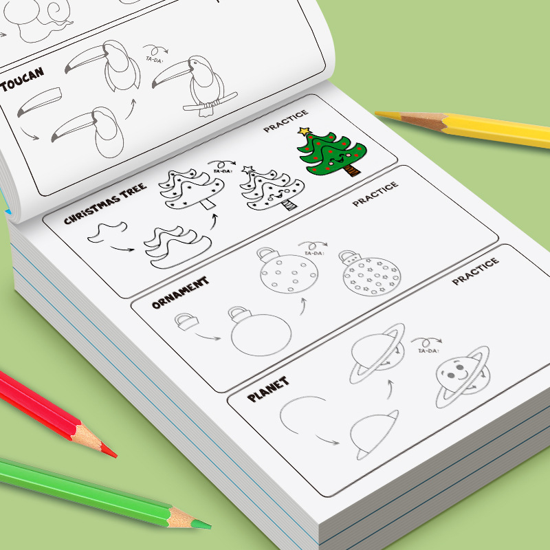 Книга-практикум «Как нарисоват – обзор и цена Kids Educational Workbooks