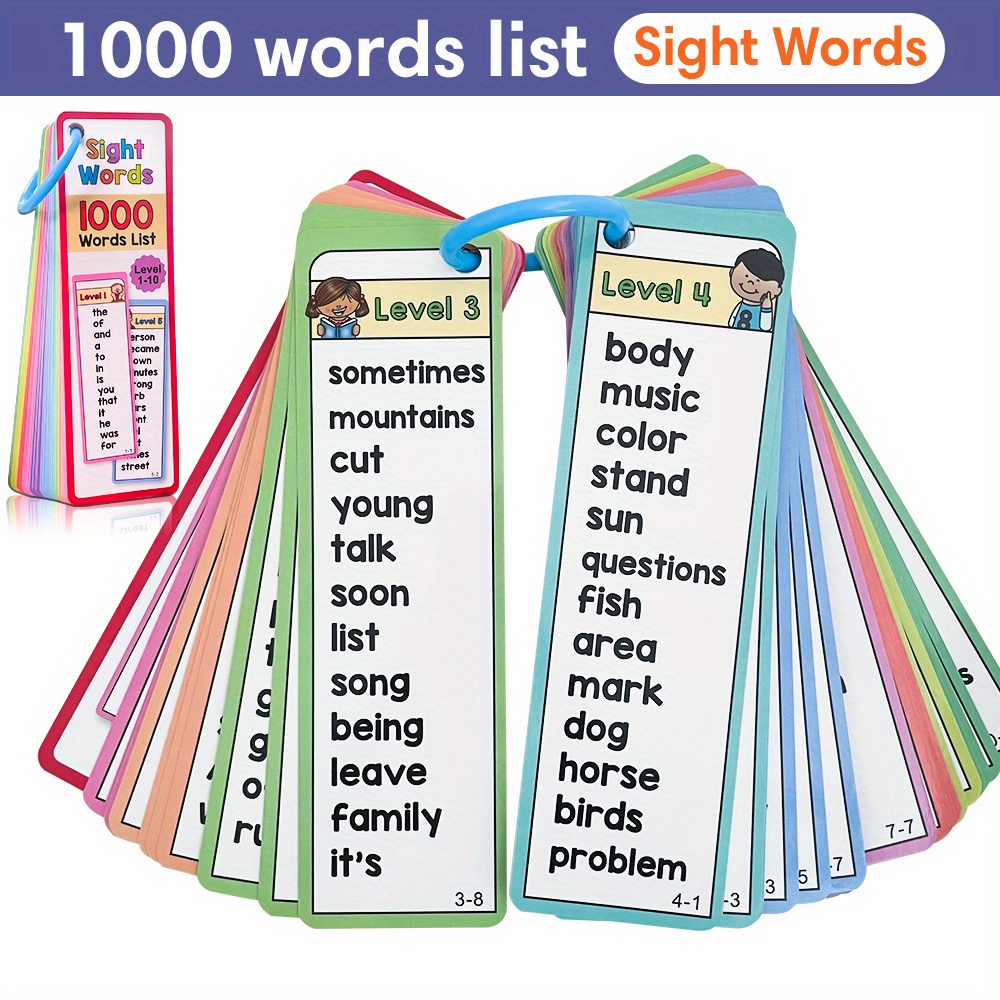 Флэш-карты со словами 1000 для – обзор и цена Kids Education Words